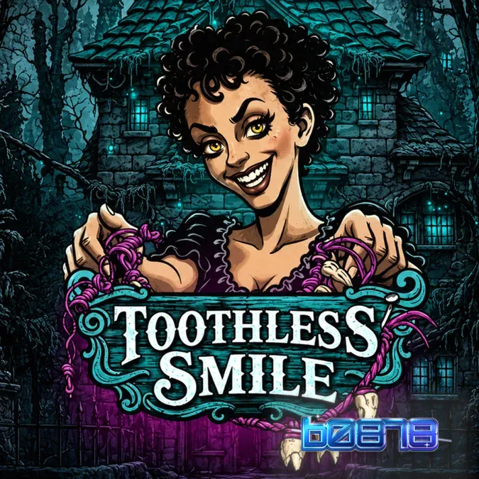 Tampilan visual slot Toothless Smile dengan tema dokter gigi horor